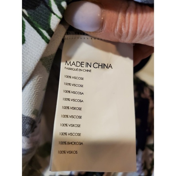 Club Monaco Floral Blouse size Small - Picture 8 of 10